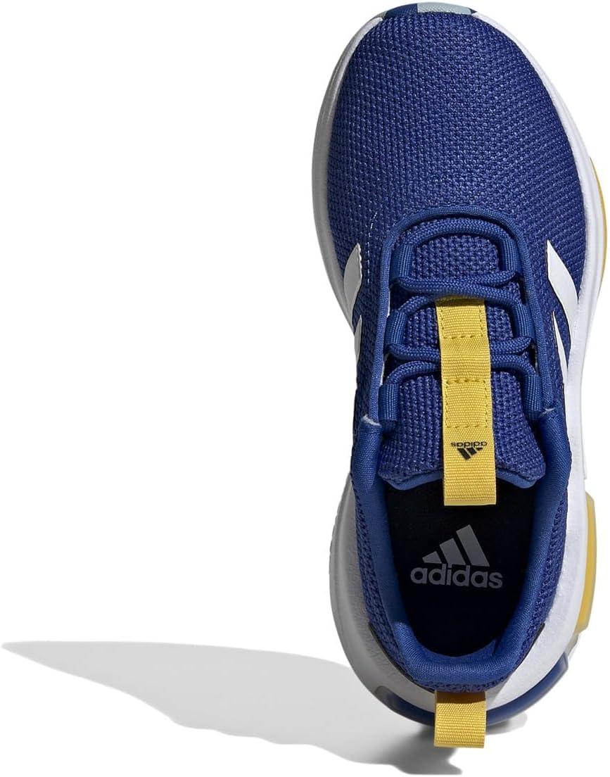 imageadidas UnisexChild Racer Tr23 Little Big Kid SneakerTeam Royal BlueWhiteUtility Yellow