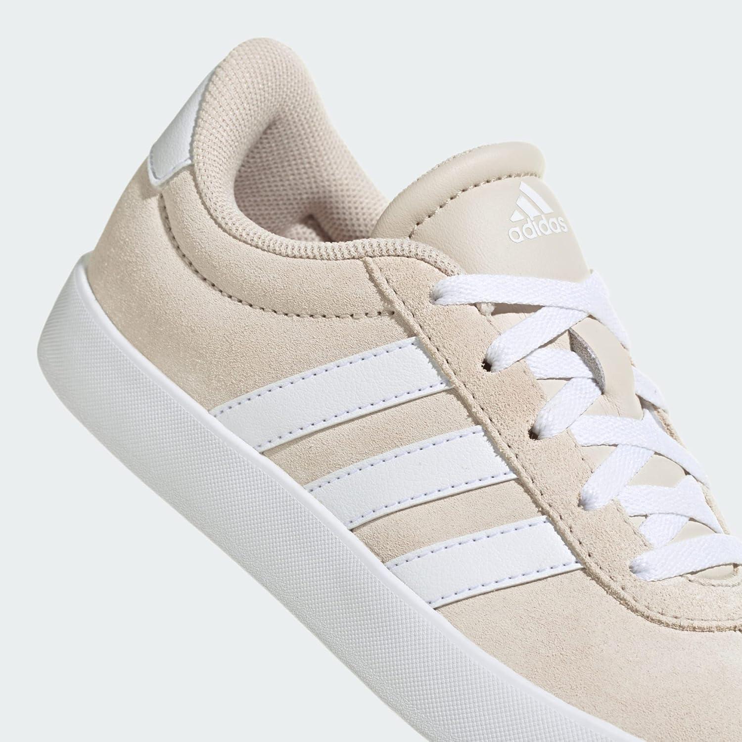 imageadidas UnisexChild Vl Court 30 Hook ampamp LoopAluminium Cloud White Aluminium