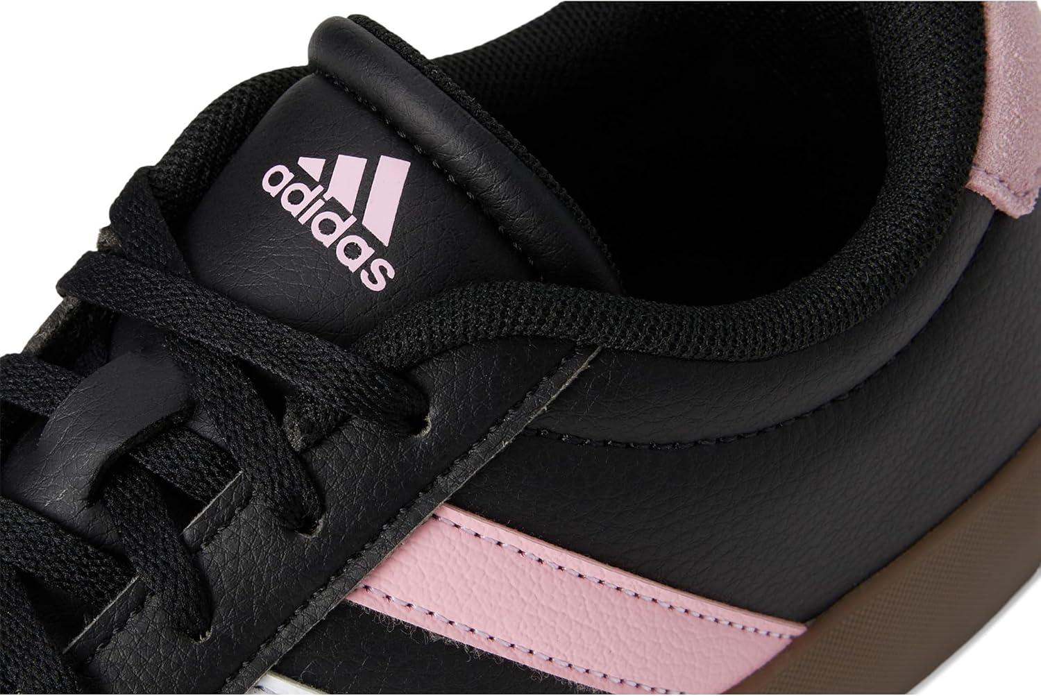 imageadidas UnisexChild Vl Court 30 Hook ampamp LoopBlackTrue PinkWhite