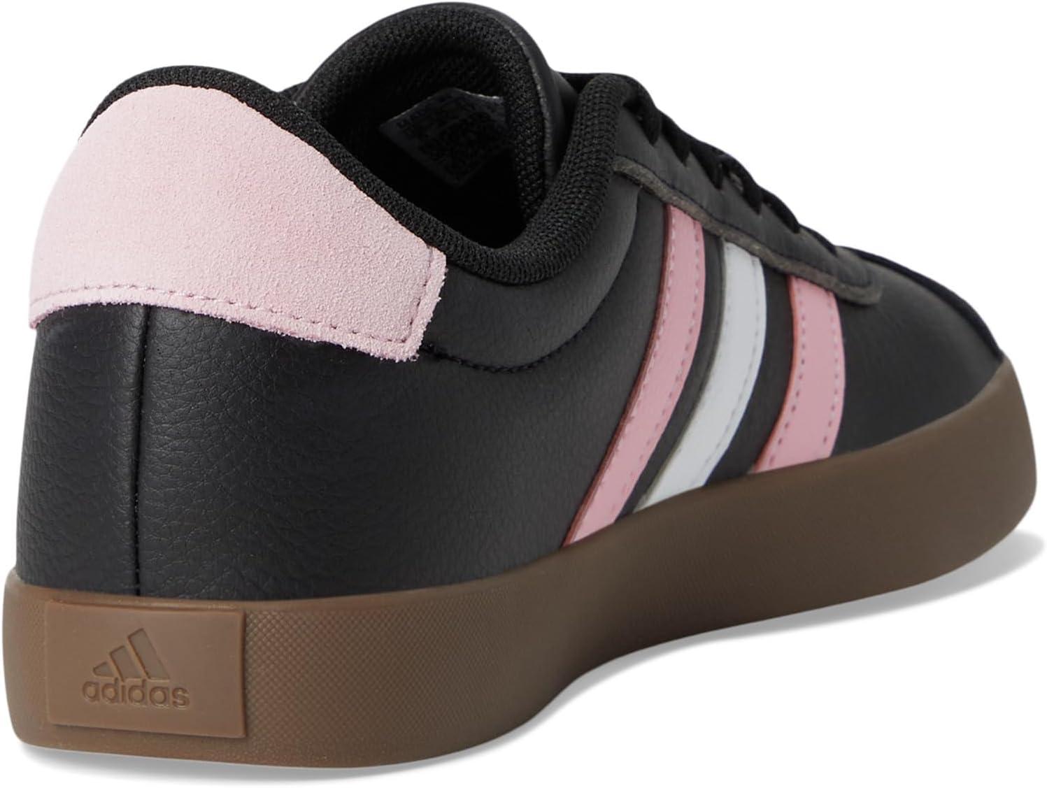 imageadidas UnisexChild Vl Court 30 Hook ampamp LoopBlackTrue PinkWhite