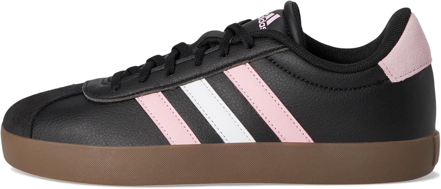 imageadidas UnisexChild Vl Court 30 Hook ampamp LoopBlackTrue PinkWhite