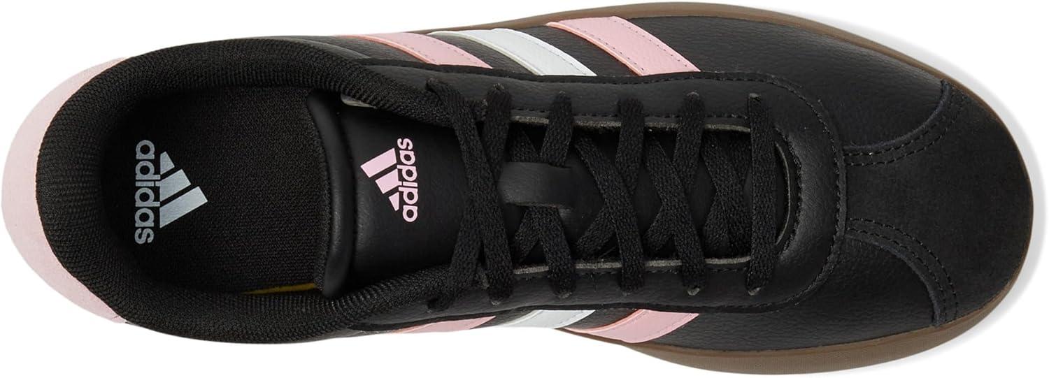 imageadidas UnisexChild Vl Court 30 Hook ampamp LoopBlackTrue PinkWhite