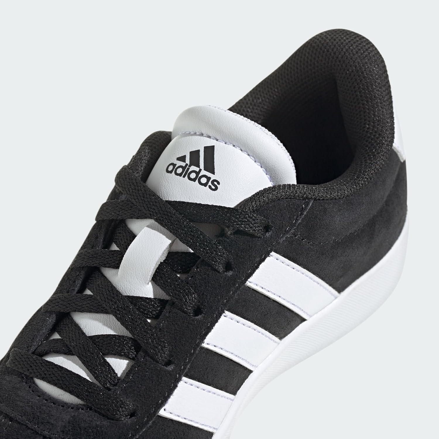 imageadidas UnisexChild Vl Court 30 Hook ampamp LoopBlackWhiteBlack