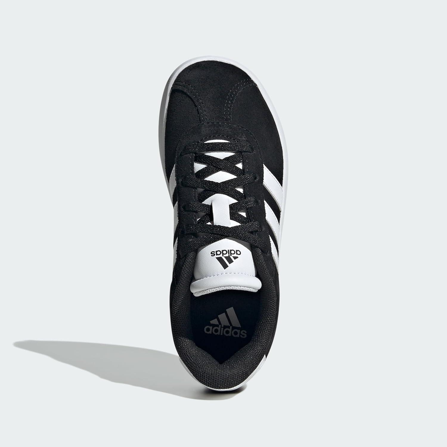 imageadidas UnisexChild Vl Court 30 Hook ampamp LoopBlackWhiteBlack
