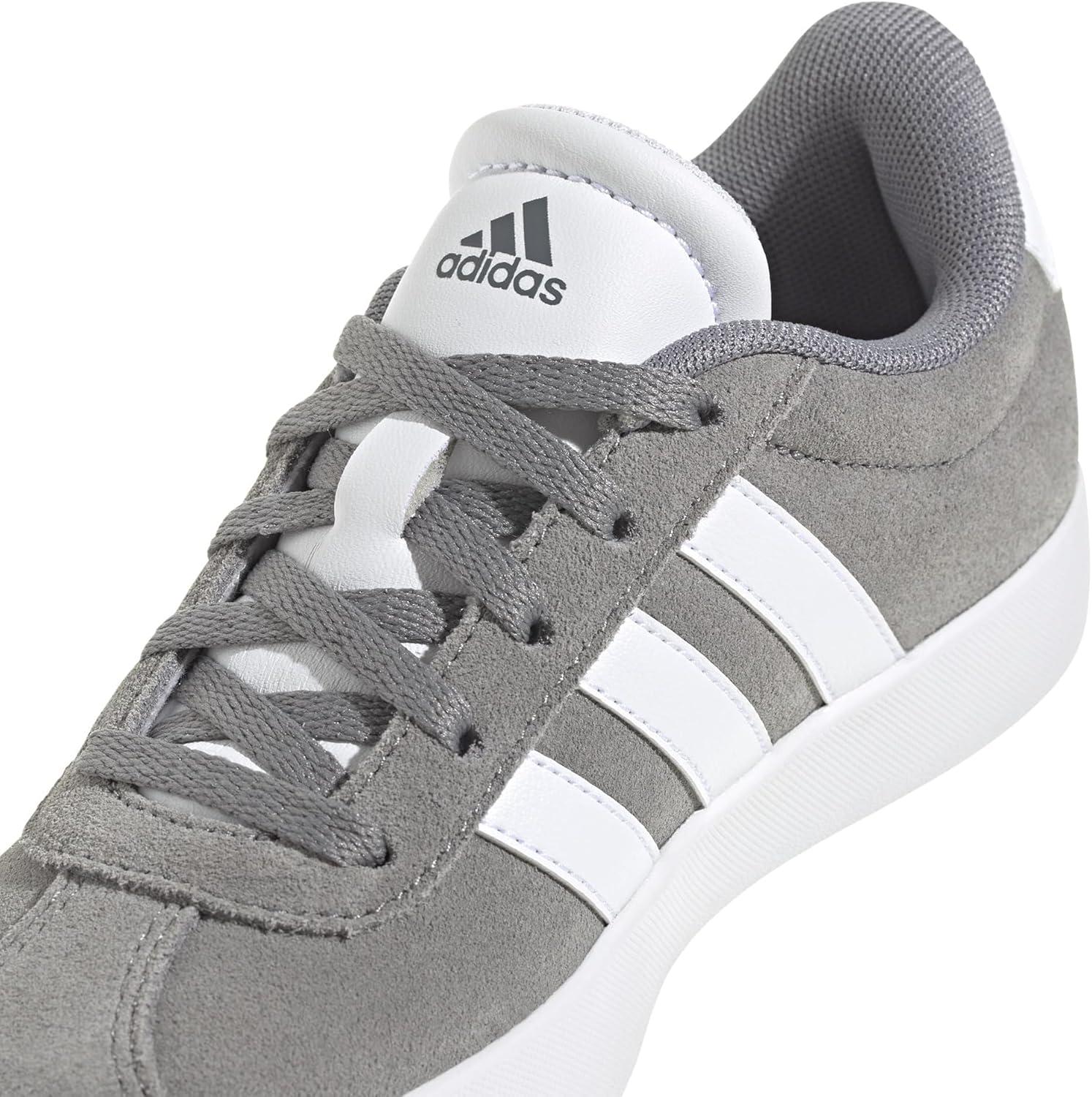 imageadidas UnisexChild Vl Court 30 Hook ampamp LoopGreyWhiteGrey