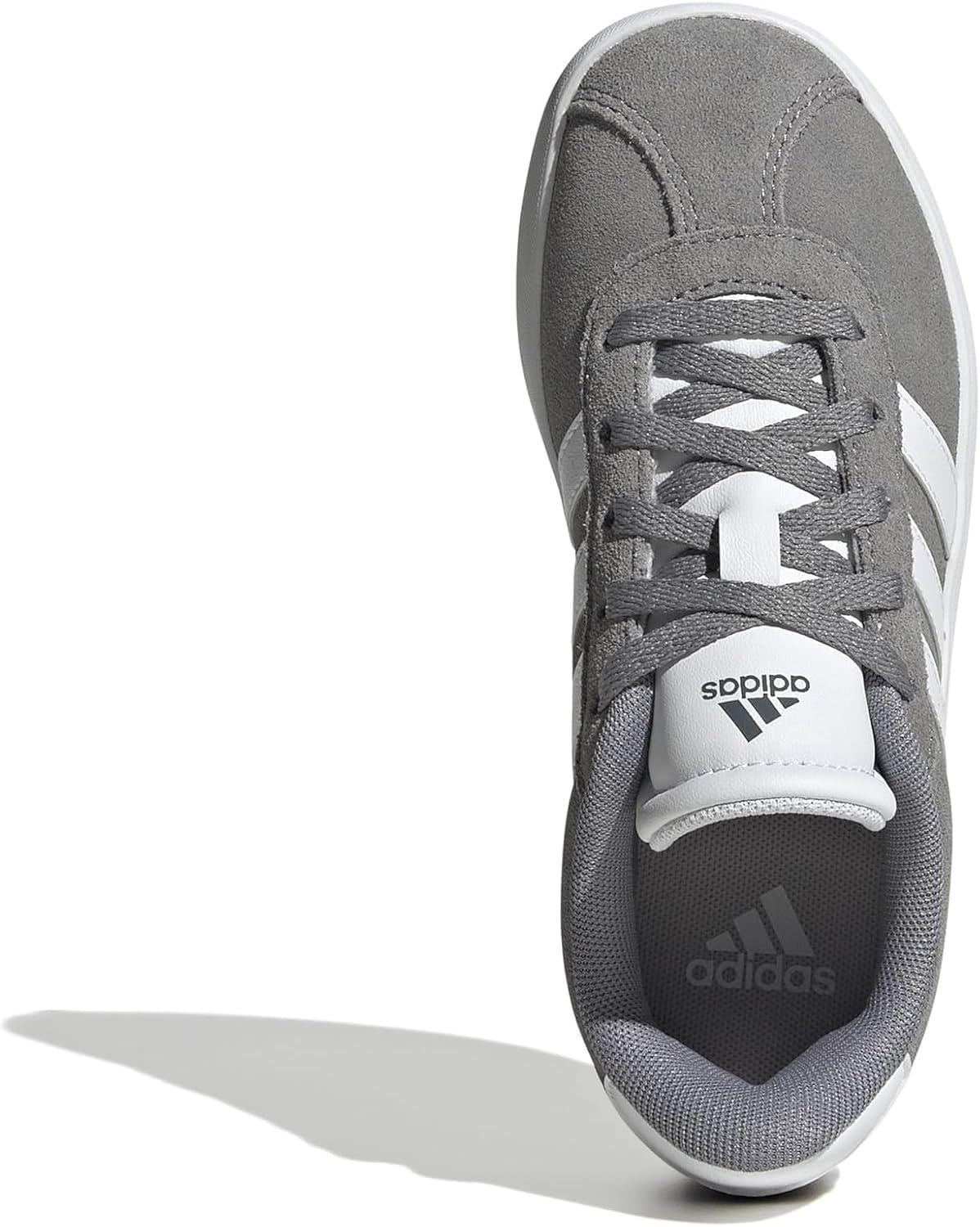 imageadidas UnisexChild Vl Court 30 Hook ampamp LoopGreyWhiteGrey