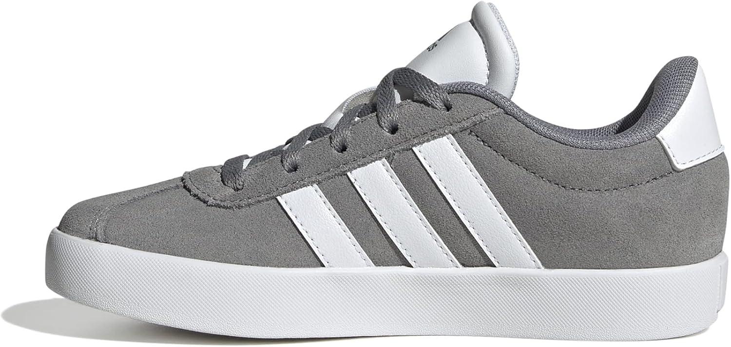 imageadidas UnisexChild Vl Court 30 Hook ampamp LoopGreyWhiteGrey