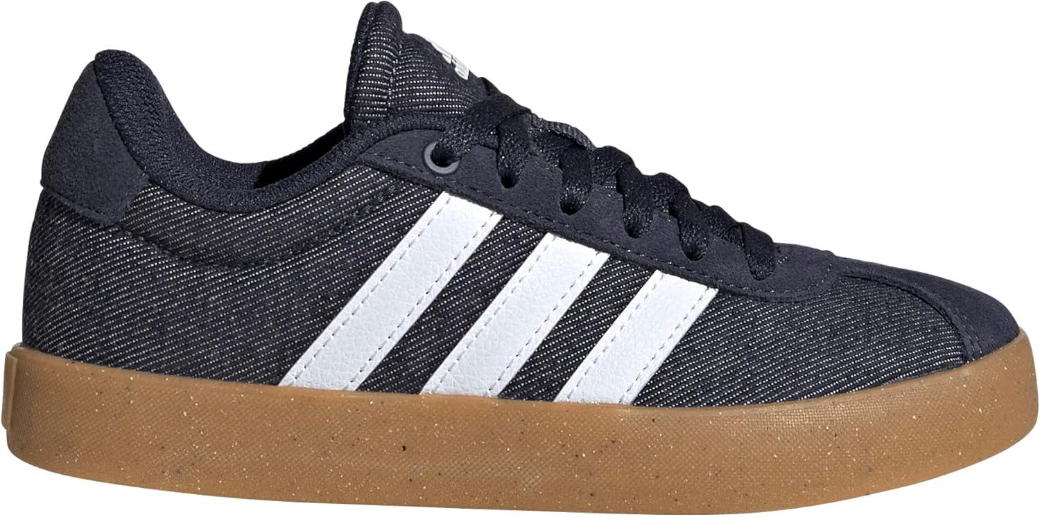 imageadidas UnisexChild Vl Court 30 Hook ampamp LoopInkWhiteGum