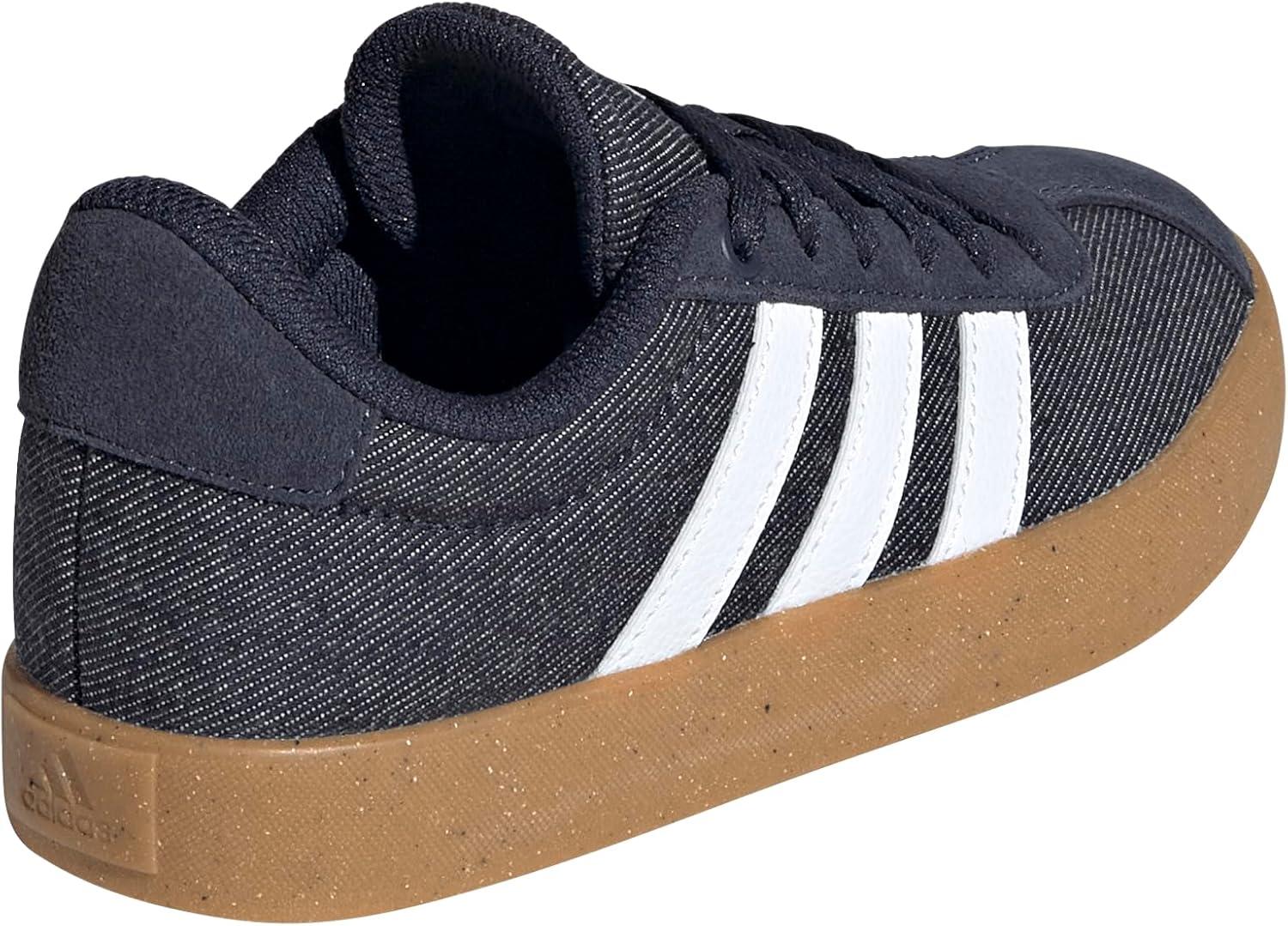 imageadidas UnisexChild Vl Court 30 Hook ampamp LoopInkWhiteGum