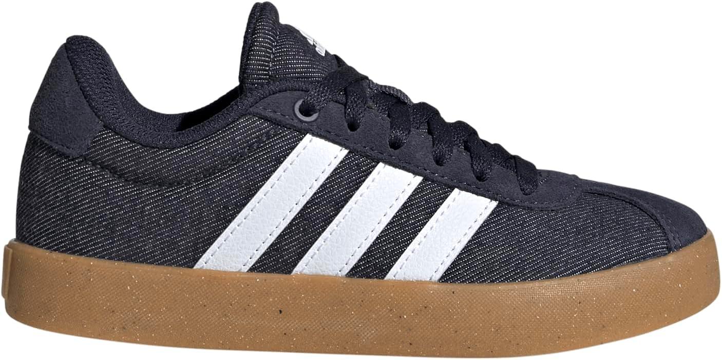 imageadidas UnisexChild Vl Court 30 Hook ampamp LoopInkWhiteGum