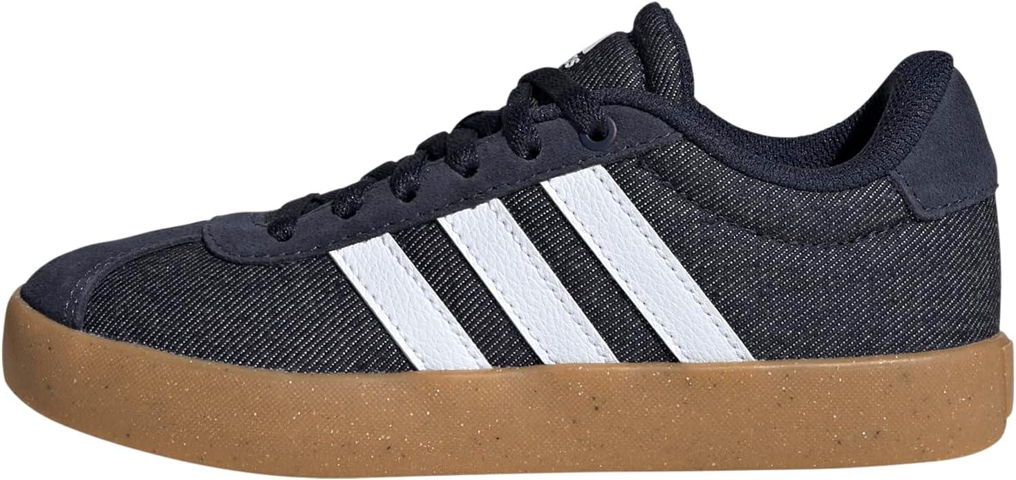 imageadidas UnisexChild Vl Court 30 Hook ampamp LoopInkWhiteGum