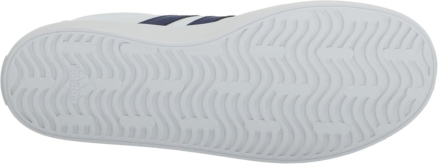 imageadidas UnisexChild Vl Court 30 Hook ampamp LoopWhiteDark BlueBetter Scarlet