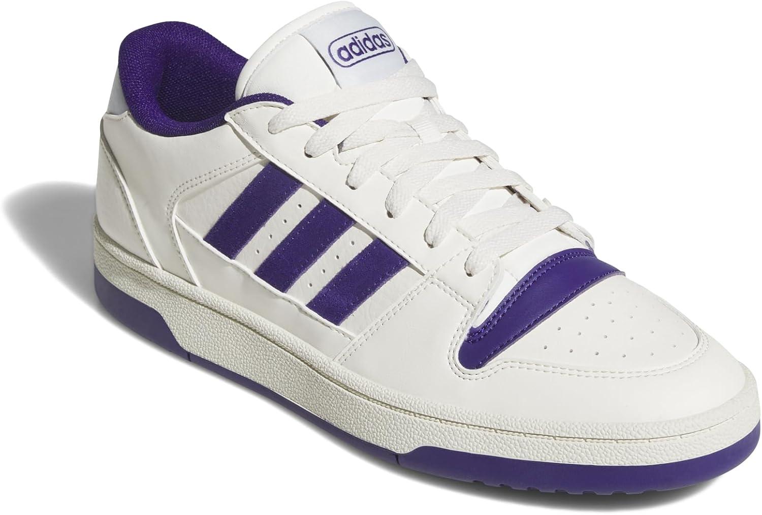 imageadidas Womens Break Start ShoesCloud WhiteCollegiate PurpleIvory