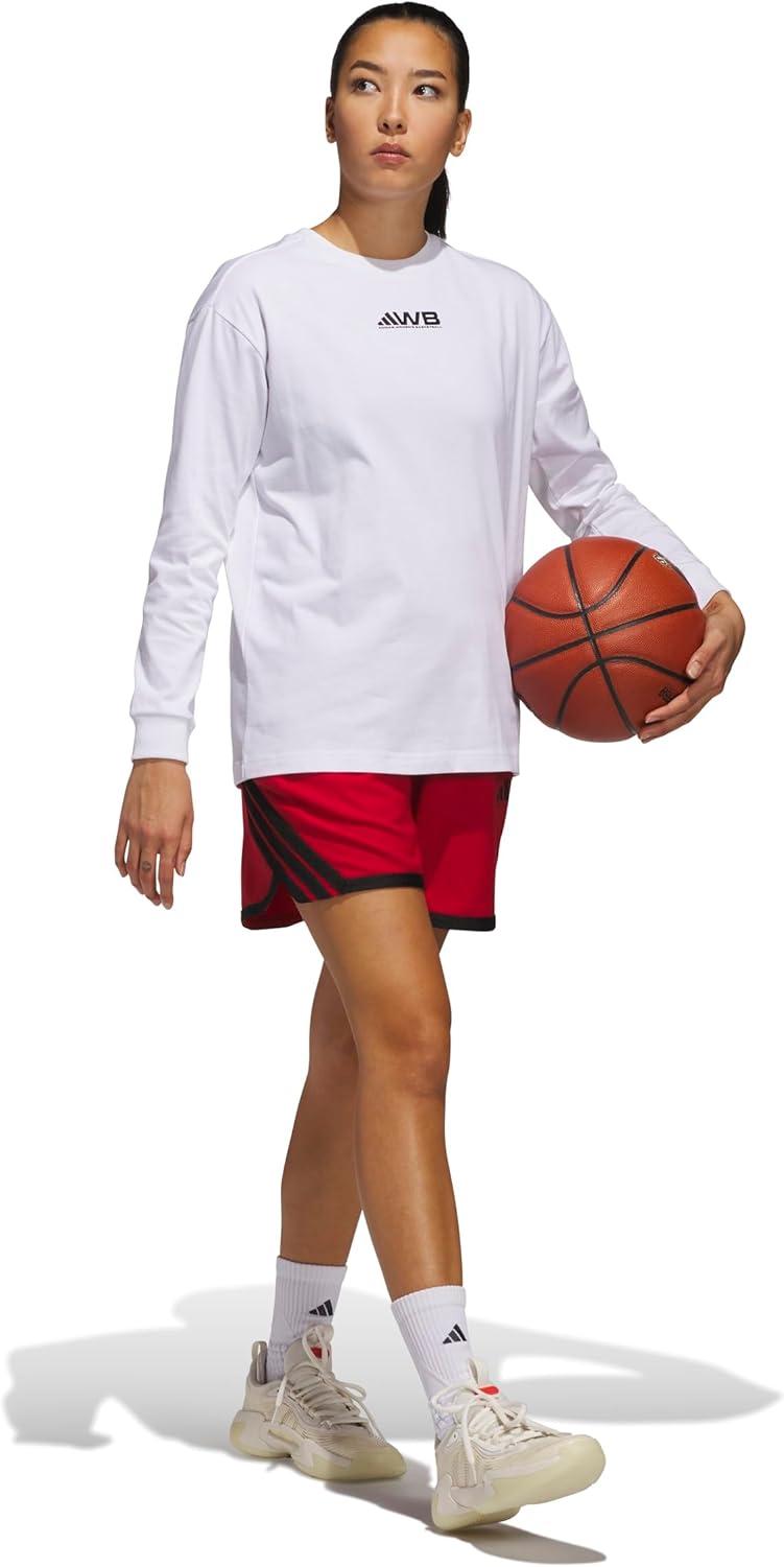 imageadidas Womens Crazylite Basketball ShortsTeam Power RedBlack