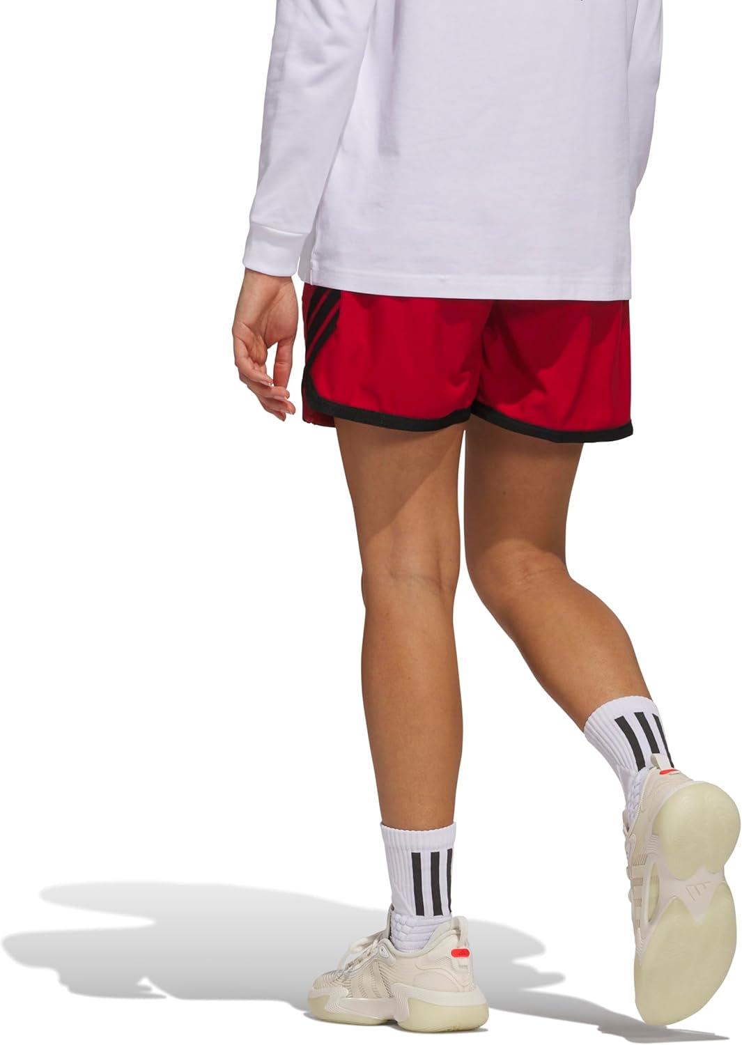 imageadidas Womens Crazylite Basketball ShortsTeam Power RedBlack