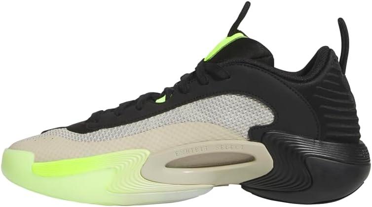 imageadidas Womens Exhibit Select 20 Basketball SneakerPutty GreyBlackLucid Lemon