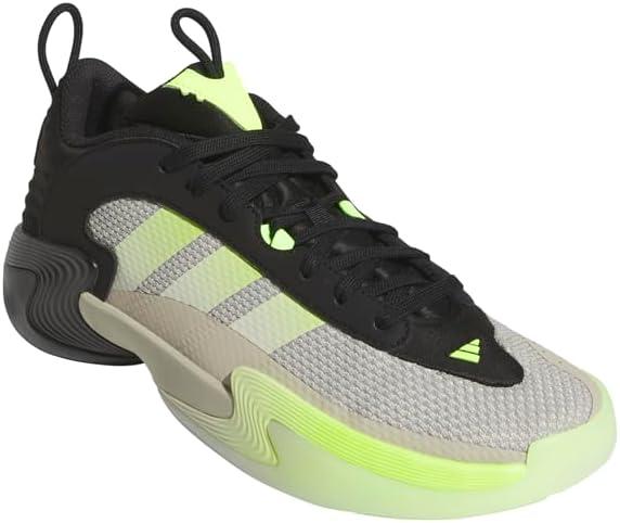 imageadidas Womens Exhibit Select 20 Basketball SneakerPutty GreyBlackLucid Lemon