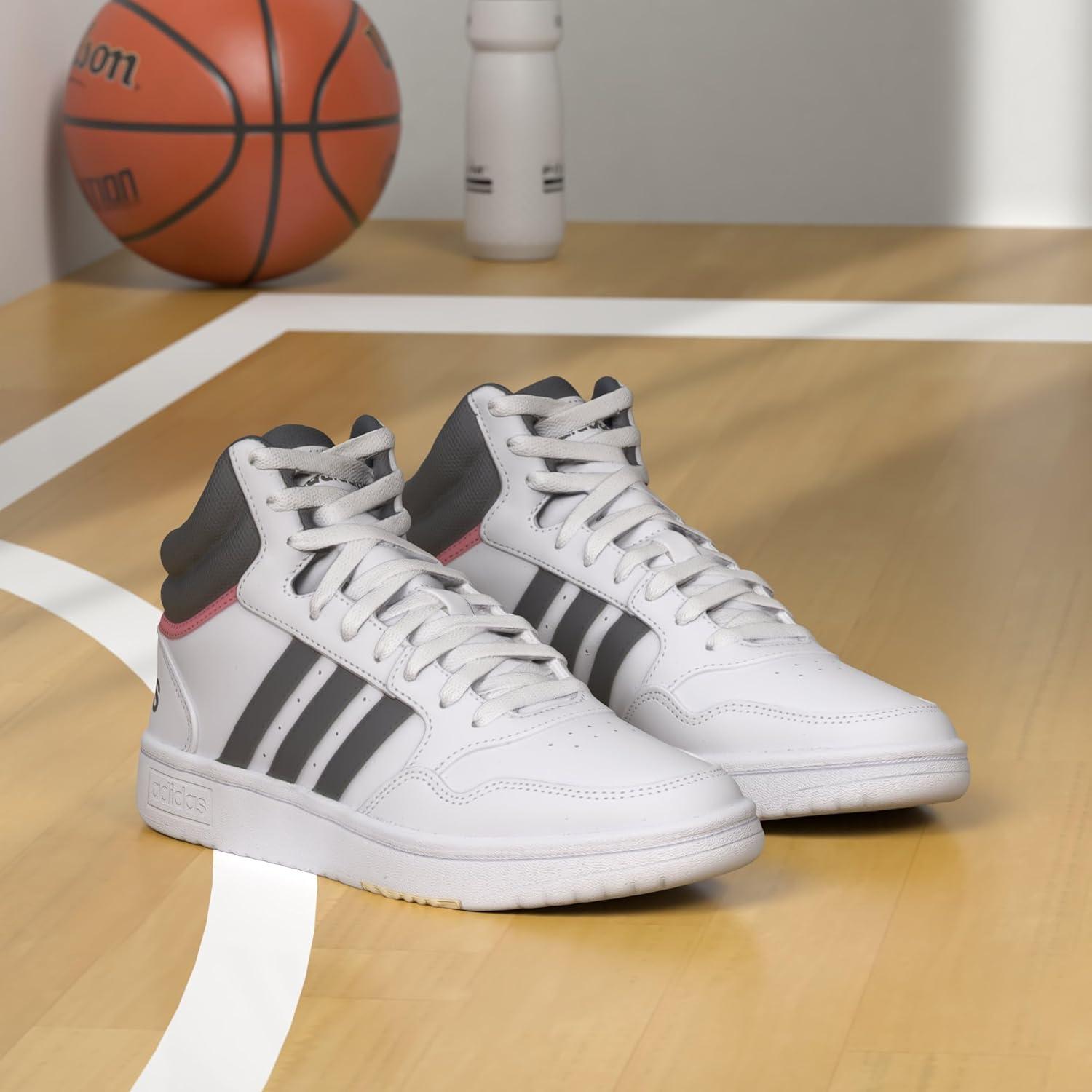 imageadidas Womens Hoops 3 ShoesWhiteLegend InkWhite