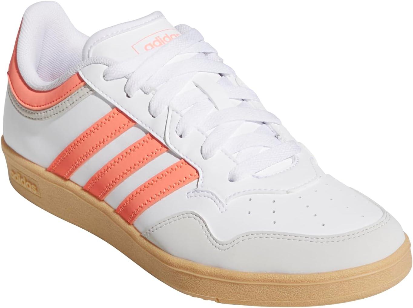imageadidas Womens Hoops 40 Basketball SneakerWhiteCoral FusionGum