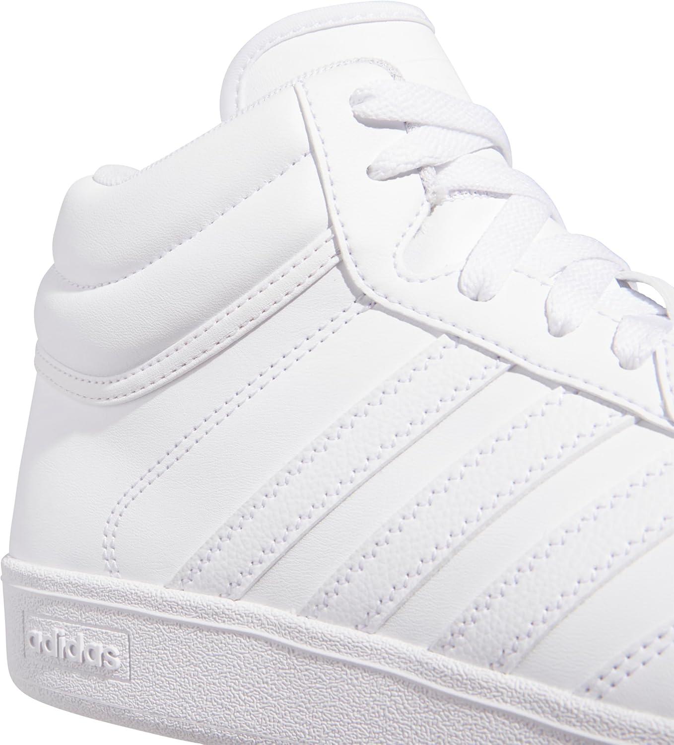 imageadidas Womens Hoops 40 Mid Top Basketball SneakerWhiteWhiteBlack