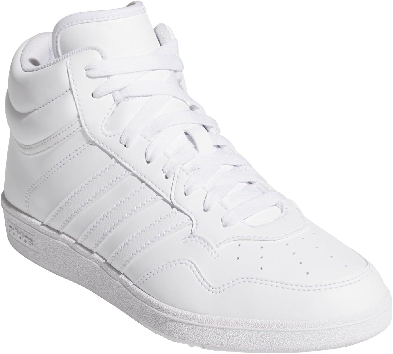 imageadidas Womens Hoops 40 Mid Top Basketball SneakerWhiteWhiteBlack