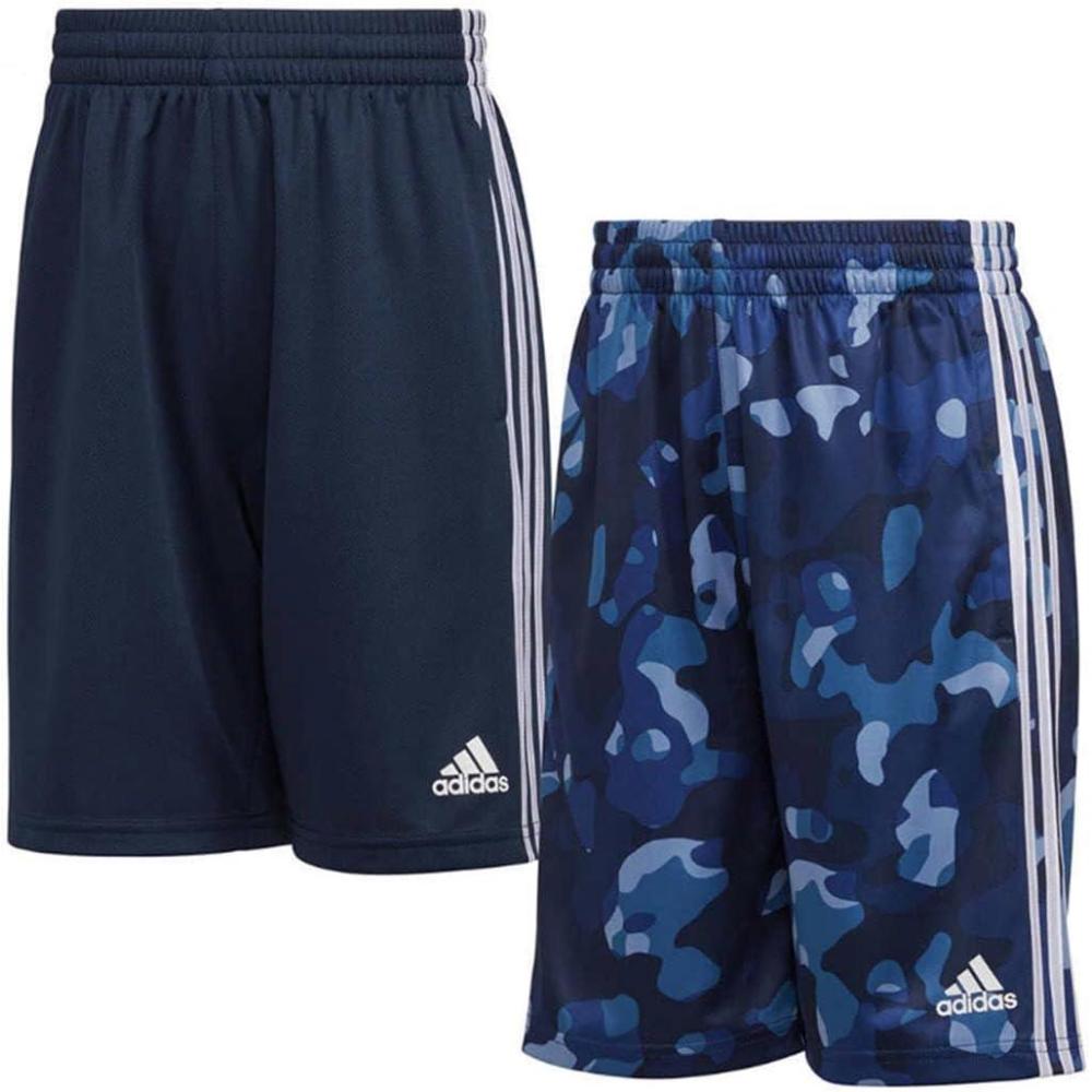 imageadidas Boys Active Sports Athletic Mesh ShortsShortsDark Navy Navy Camo