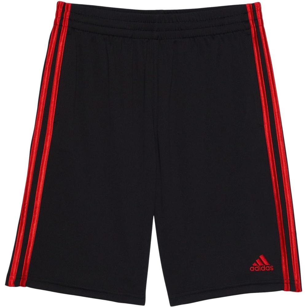 imageadidas Boys Classic 3Stripes ShortsBlack With Scarlet