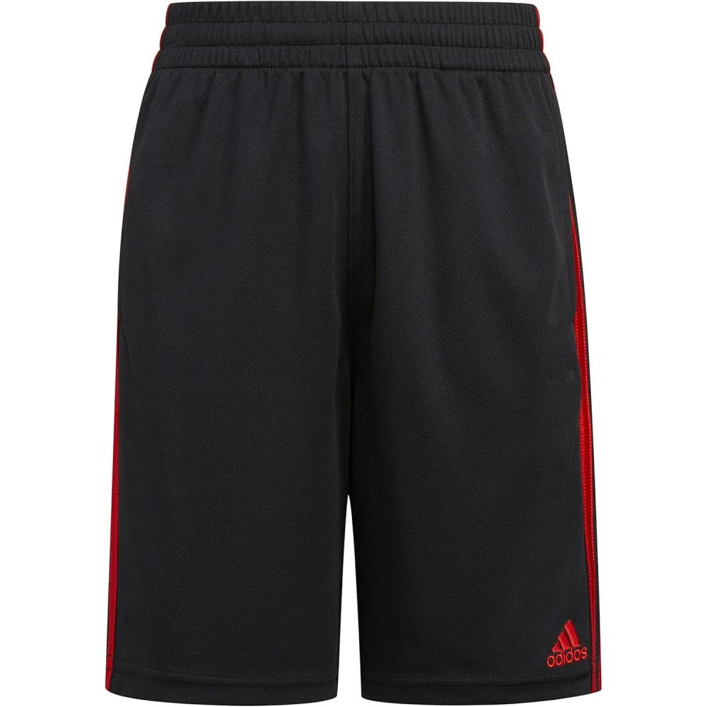 imageadidas Boys Classic 3Stripes ShortsBlack With Yellow