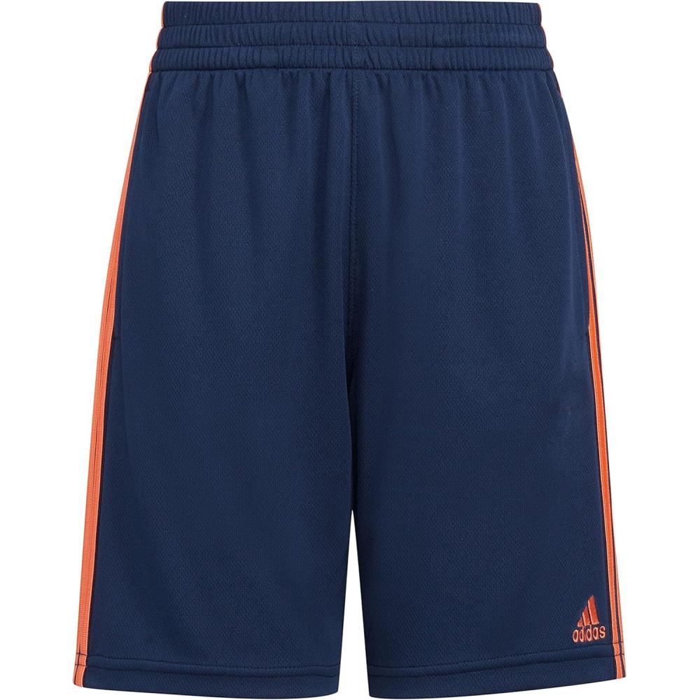 imageadidas Boys Classic 3Stripes ShortsCollegiate Navy With Orange