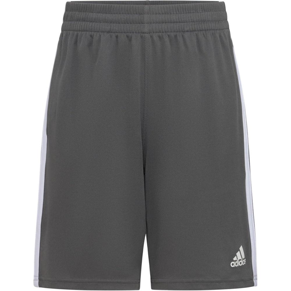 imageadidas Boys Classic 3Stripes ShortsGrey Five Adi