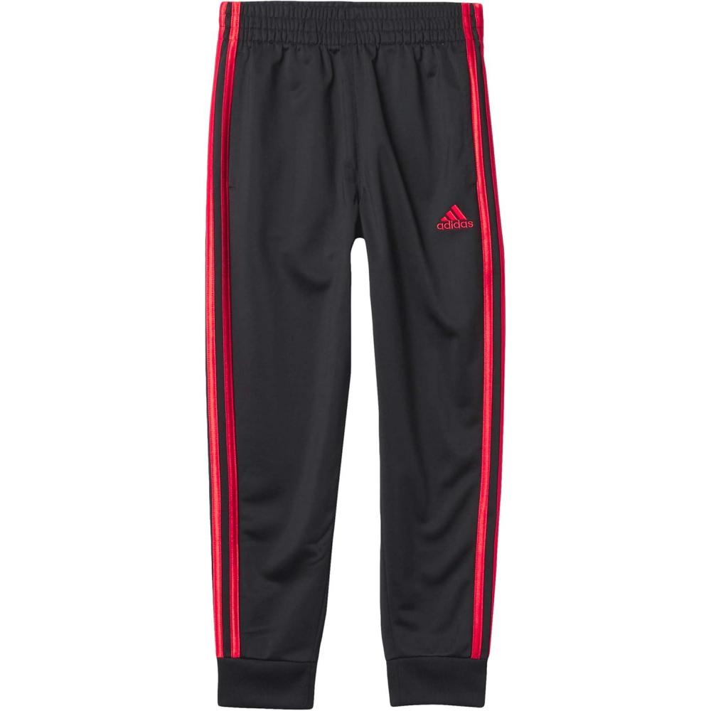 imageadidas Boys Iconic Tricot Jogger Training PantsBlack With Vivid Red