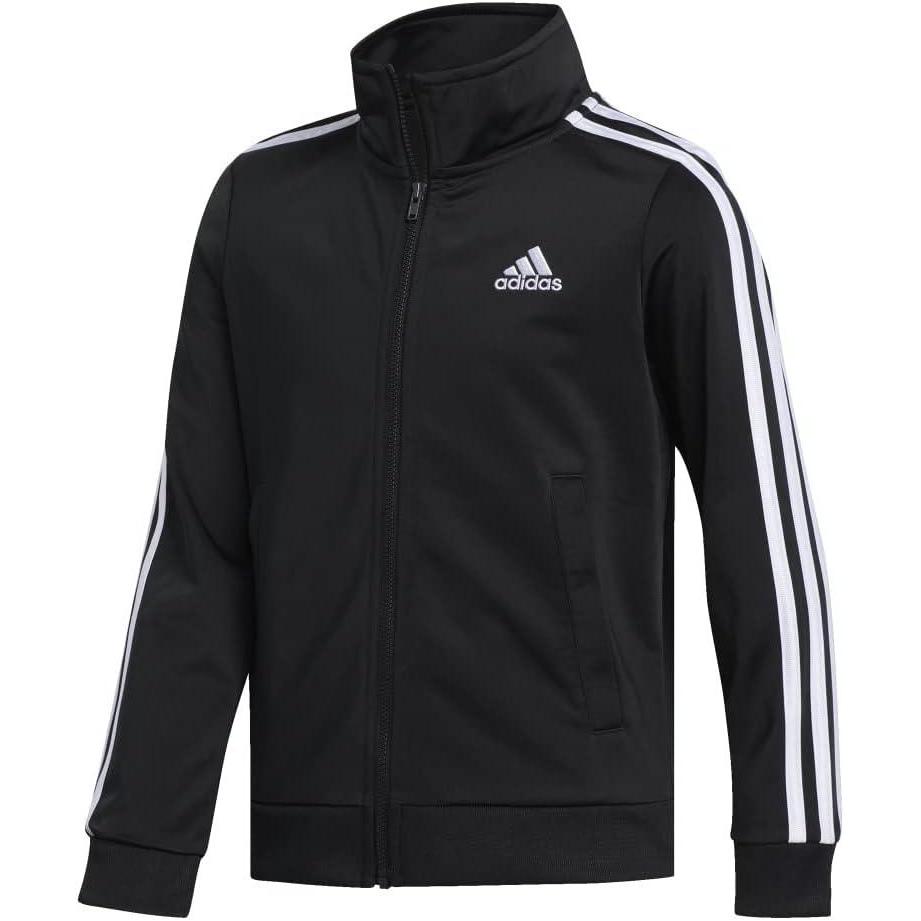 imageadidas Boys Zip Front Iconic Tricot JacketBlack