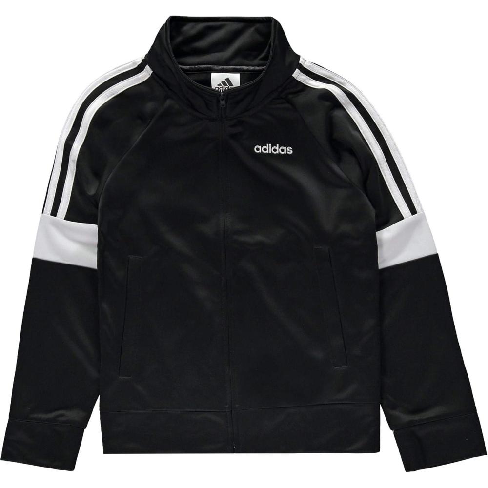 imageadidas Boys Zip Front Iconic Tricot JacketBlack Event