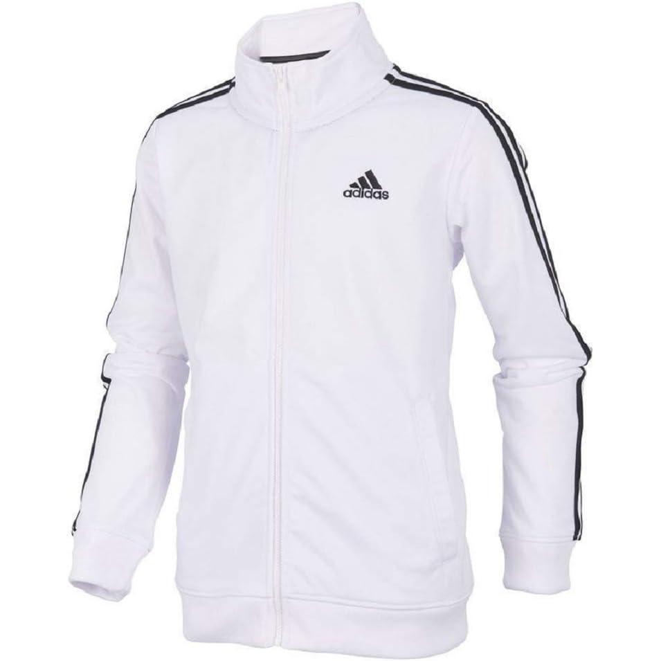 imageadidas Boys Zip Front Iconic Tricot JacketBos White