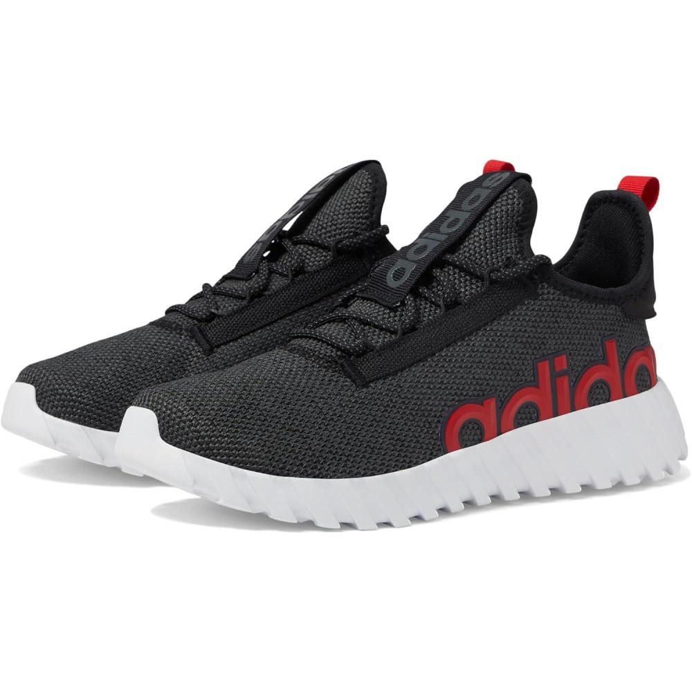imageadidas Kids Boys Kaptir 30 Lace Up Sneakers Shoes Casual BlackBlackWhiteBlack