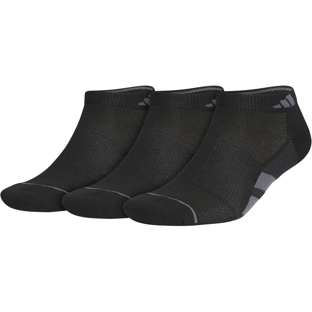 imageadidas Mens All Day Training Low Cut Socks Engineered for Sport Performance with Targeted Cushioning for Running 3PairBlackOnix GreyNight Grey