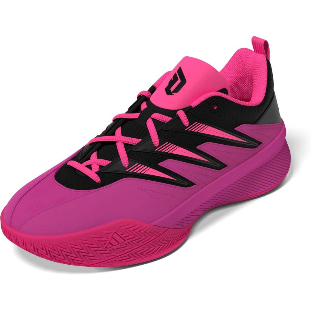 imageadidas Mens Dame Certified 3 Basketball ShoesLucid FuchsiaBlackLucid Pink