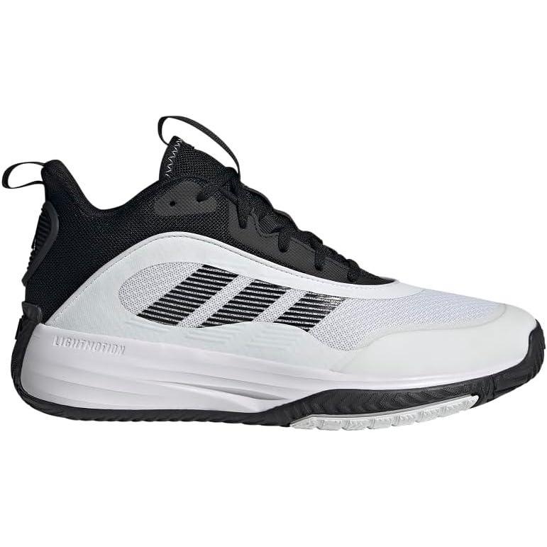 imageadidas Mens Own The Game 30 Basketball SneakerWhiteBlackBlack