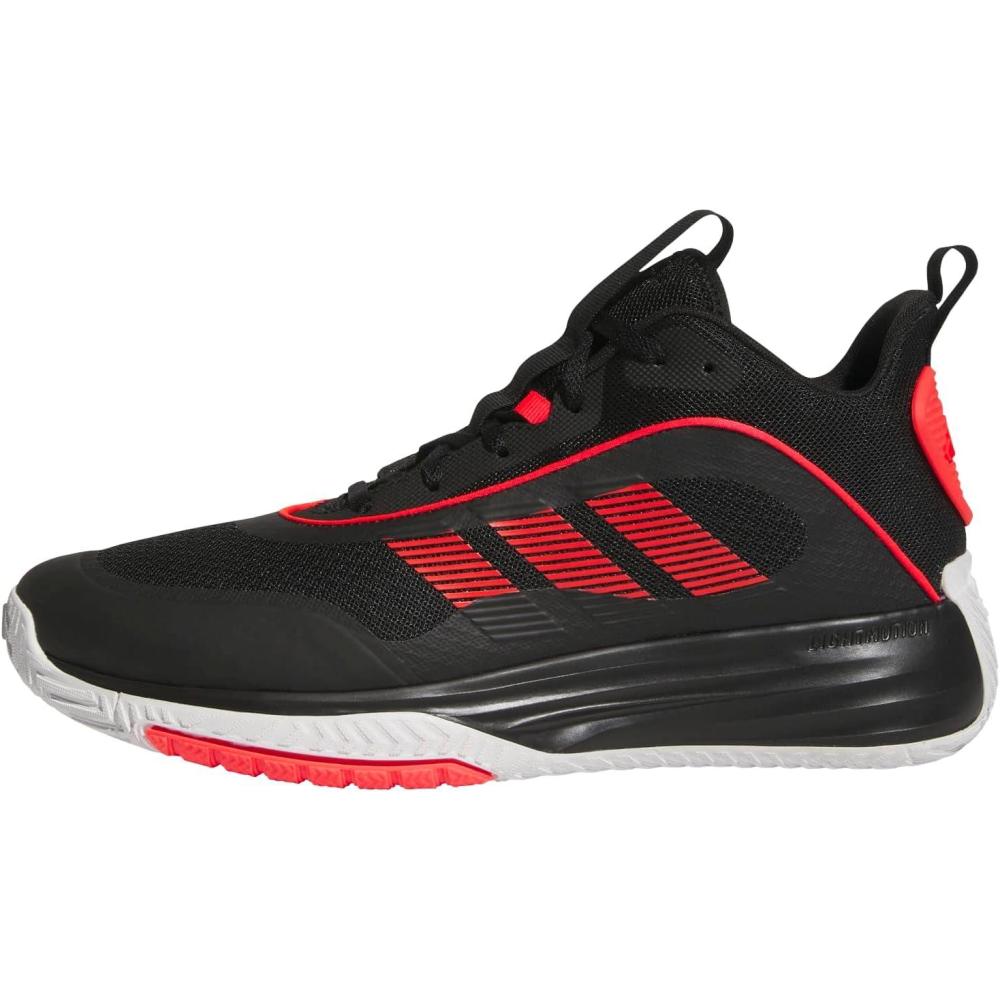 imageadidas Mens Own The Game 30 Mid Top BasketballBlackLucid RedWhite