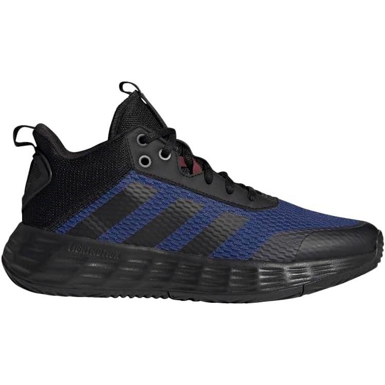 imageadidas Mens Ownthegame Basketball ShoeBlackCarbonVictory Blue