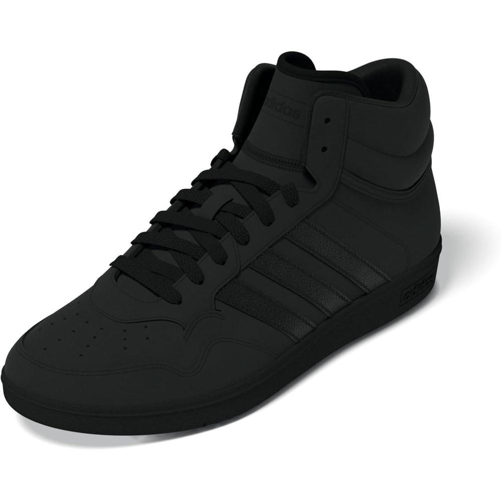 imageadidas Unisex Adult Hoops 40 Mid Top Basketball ShoesBlackBlackWhite