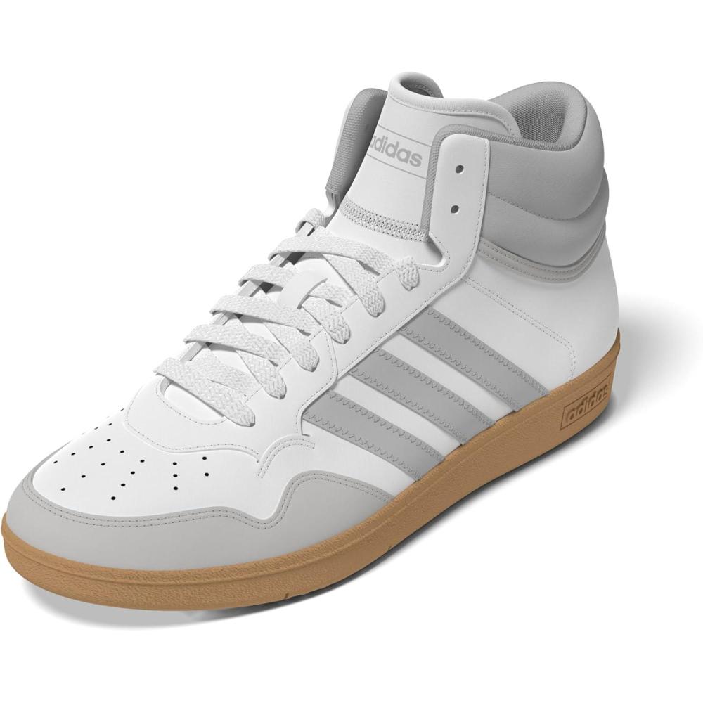 imageadidas Unisex Adult Hoops 40 Mid Top Basketball ShoesWhiteGreyGum