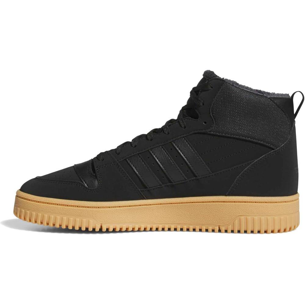 imageadidas UnisexAdult Break Start Mid Top Winterized SneakerBlackCarbonGum