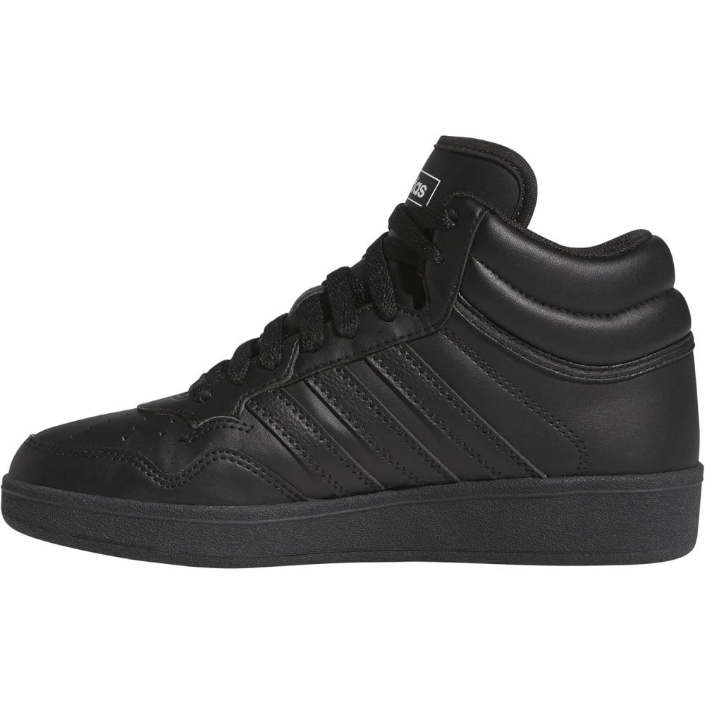 imageadidas UnisexChild Hoops 40 Mid Top Basketball SneakerBlackBlackWhite