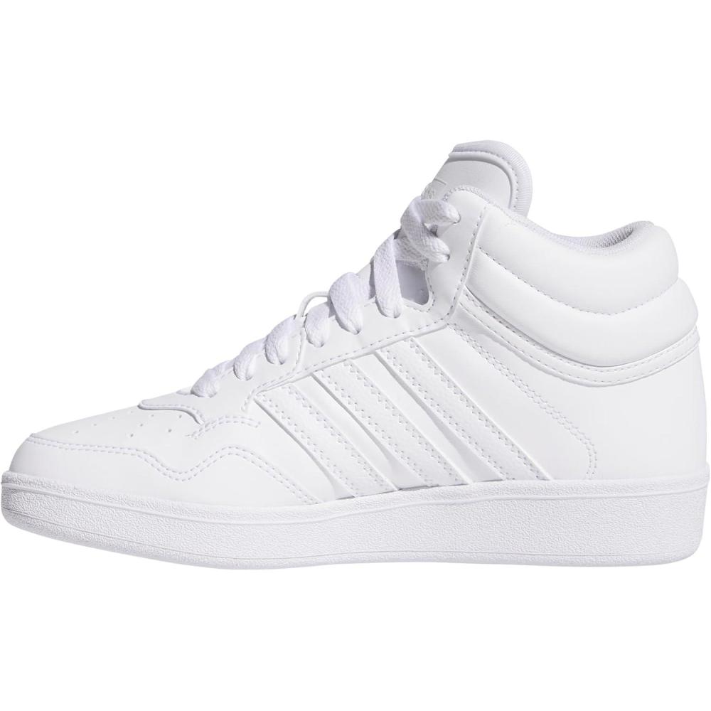 imageadidas UnisexChild Hoops 40 Mid Top Basketball SneakerWhiteWhiteBlack