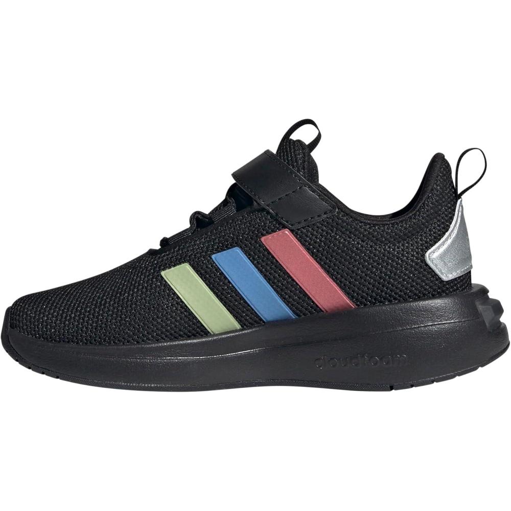 imageadidas UnisexChild Racer Tr23 Little Big Kid SneakerBlackSilver MetallicBlack