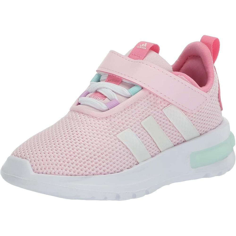 imageadidas UnisexChild Racer Tr23 Little Big Kid SneakerClear PinkZero MetallicBliss Pink