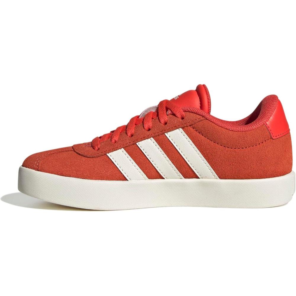 imageadidas UnisexChild Vl Court 30 Hook ampamp LoopBright RedWhiteOff White