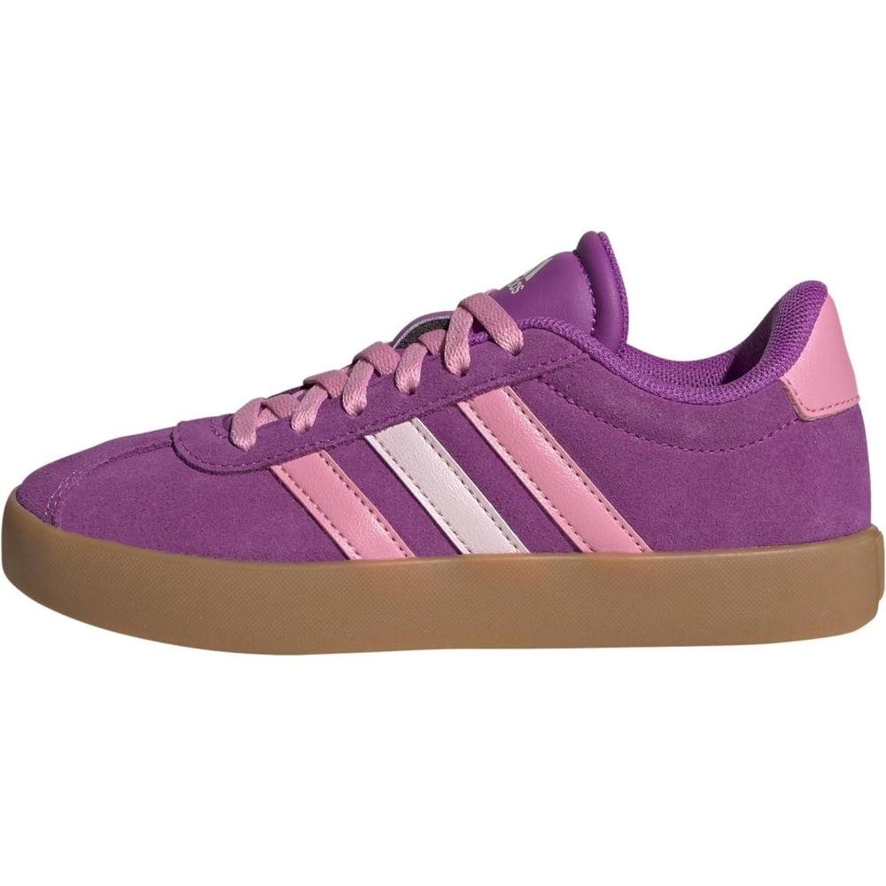 imageadidas UnisexChild Vl Court 30 Hook ampamp LoopFlash PinkBliss PinkClear Pink