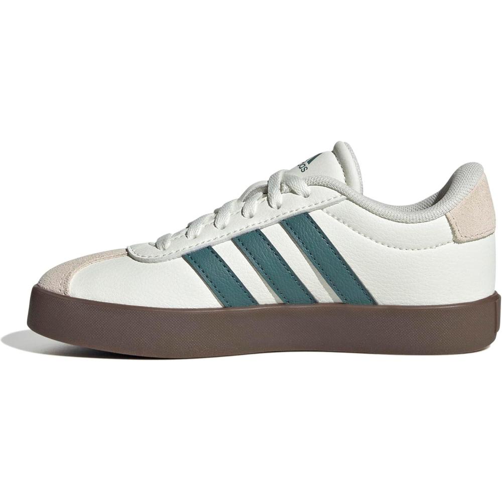 imageadidas UnisexChild Vl Court 30 Hook ampamp LoopOff WhitePreloved TealWonder White